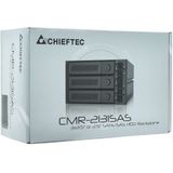 Chieftec CMR-3141SAS drive bay panel Zwart