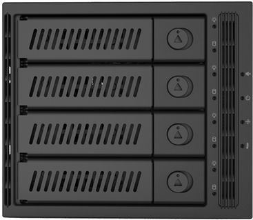 Chieftec CMR-3141SAS drive bay panel Zwart