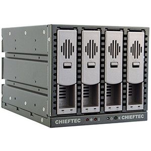 Chieftec SST-3141SAS drive bay panel Zwart, Zilver