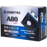 Chieftec A-80 CTG-650C (650 W), PC-voedingseenheid, Zwart