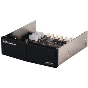 Silverstone CMD01B-ESA zwart voorzijde voor bediening