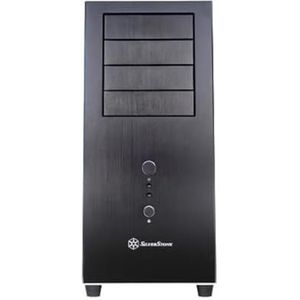 Silverstone - Temjin TJ04-E - PC-behuizing - Zwart - Aluminium