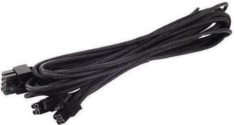 Silverstone - SST-PP06B-EPS55 - Interne Kabel - Zwart - 20+4-pins ATX12V - 55 cm