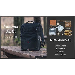 AG - QM-4302 - Digitale Bewegwijzing - Zwart - 43" - 4K UHD