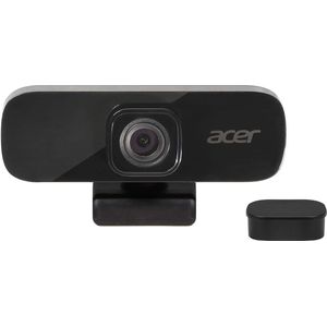 Acer QHD Conferentie Webcam (5 megapixel, 30 FPS, 70° groothoek, geïntegreerde ruisonderdrukking micro, compatibel met Win, Linux, Mac en Android) zwart