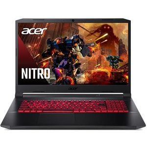 Acer Nitro 5 AN517-53-55Z5 Laptop Gaming 17,3 inch FHD IPS 144 Hz, Gaming Laptop (Intel Core i5-11300H, NVIDIA GeForce RTX 3050, 8 GB RAM, 512 GB SSD, Windows 10) AZERTY-toetsenbord, zwart