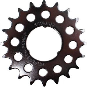 Sturmey Archer Tandwiel Opsteek 22t 3/32 Plat Zilver