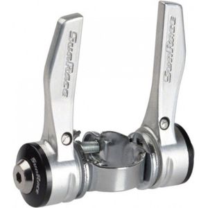 SunRace buisshifters SLR30 R7/LF C-HP 6S aluminium zilver