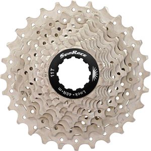 Sonnenrasse Kassette 10 Geschwindigkeit 11-28T. CSRS0 Silver Alu Spider