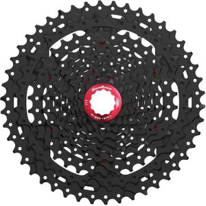 Sunrace Cassette 10 speed CS-MX3 11-46T zwart/rood