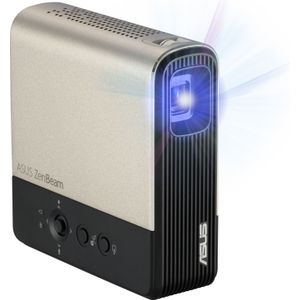 ASUS ZenBeam E2 Mini-LED-projector (beamer, auto-portretmodus, 300 ledlumen, WVGA, draadloze projectie, USB type A. HDMI, 4 uur batterijduur)