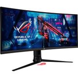 ASUS ROG Strix XG349C - 34 Zoll UWQHD Curved Gaming Monitor - 180 Hz, 1ms GtG, G-Sync kompatibel, DisplayHDR 400, KVM Switch - Fast IPS Panel, 21:9, 3440x1440, DisplayPort, HDMI, USB-C, ergonomisch