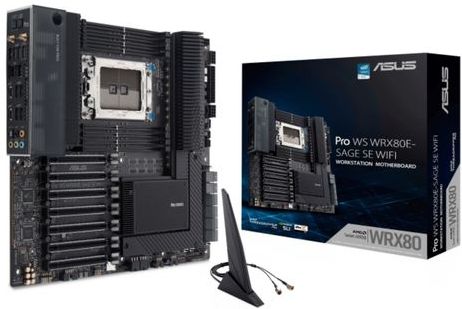 ASUS WRX80E-SAGE SE WIFI AMD WRX80 Socket SP3 Verlengd ATX