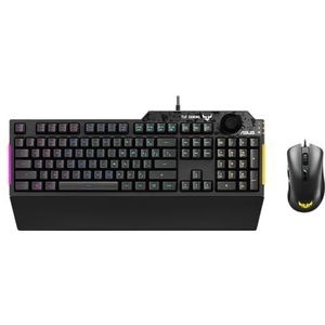 Asus TUF Gaming Combo K1 & M3 Set met gaming-toetsenbord en gaming-muis USB Verlicht QWERTZ, Duits Zwart