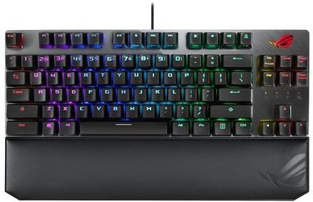 ASUS ROG Strix Scope NX TKL Deluxe toetsenbord Gamen USB Duits Zwart, Grijs