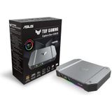 ASUS TUF Gaming Capture Card CU4K30 (Passthrough HDR 4K60, Capture 4K30, USB C 3.2, audio/controller-ingangen, gecertificeerd voor OBS™, ultra lage latentie, PS4/PS4 Pro/PS5, Xbox One, Series X/S)