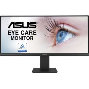 ASUS VP299CL PC-monitor 29 inch 21:9 – IPS-paneel – 1 ms – 75 Hz – 2560 x 1080 – 350 cd/m² – displaypoort, HDMI en 1 x USB-C – AMD FreeSync – VESA-bevestiging – luidsprekers – hoogteverstelling – HDR