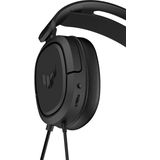 ASUS TUF Gaming H1 bedrade headset (Discord Certified Mic, 7.1 Surround Sound, 40 mm Drivers, 3,5 mm, Lightweight, voor PC, Switch, PS4, PS5, Xbox One, Xbox Series X, S en mobiele apparaten) - zwart
