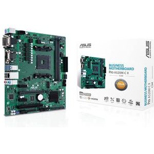 ASUS PRO A520M-C II/CSM moederbord business socket AMD AM4 (mATX, LPC debug header, ASUS Control Center Express, ondersteunt SMBUS-header, externe computermanagement)