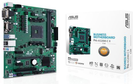 ASUS PRO A520M-C II/CSM AMD A520 Socket AM4 micro ATX