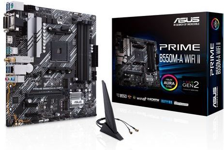 Moederbord - Asus PRIME B550M-A WIFI II AMD B550 - AMD AM4