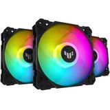 ASUS TUF Gaming TF120 ARGB Fan Triple Fan Kit with ARGB Controller Computer behuizing Luchtkoeler 12 Zwart