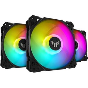 ASUS TUF Gaming TF120 ARGB Fan Triple Fan Kit with ARGB Controller Computer behuizing Luchtkoeler 12 Zwart