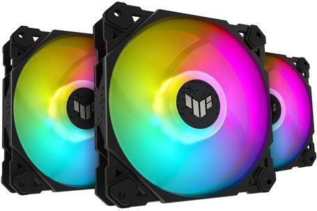 ASUS TUF Gaming TF120 ARGB Fan Triple Fan Kit with ARGB Controller Computer behuizing Luchtkoeler 12 Zwart