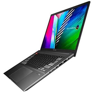 ASUS VivoBook Pro 14X OLED M7400QC-KM018 Notebook 14 inch WQXGA (Ryzen 7 5800H, 16GB RAM, 512GB SSD, GeForce RTX 3050 4GB, zonder besturingssysteem) Kleur Zwart QWERTY Spaans