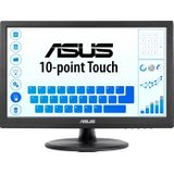 ASUS VT168HR - 15,6 inch WXGA touchscreen PC - 10-punts touchscreen - TN-paneel - 16:9-1366x768-220cd/m² - HDMI en VGA - blauwlichtfilters - Flicker Free - VESA 75 x 75 mm, zwart