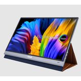 ASUS Zenscreen OLED MQ16AH – laptopscherm 15,6 inch FHD – thuiswerken of gaming – stroomvoorziening en weergave via USB-C/Micro HDMI – OLED-paneel – 1920 x 1080 – 1 ms – Delta E < 2-1 ms – voor