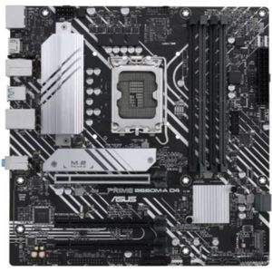 ASUS PRIME B660M-A D4-CSM Moederbord - Intel B660 - Intel LGA1700 socket - DDR4 RAM - Micro-ATX