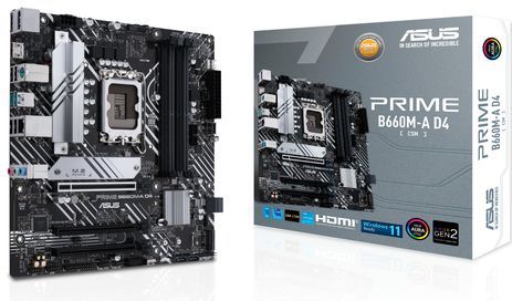 ASUS - PRIME B660M-A D4-CSM - Moederbord - micro ATX - Intel LGA 1700