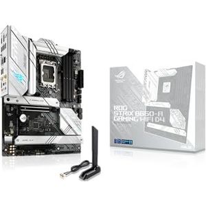 ASUS ROG Strix B660-A Gaming WiFi D4 Mainboard Sockel Intel LGA 1700 (Intel B660, ATX, DDR4 Speicher, PCIe 5.0, WiFi 6, 3x M.2, Aura Sync)