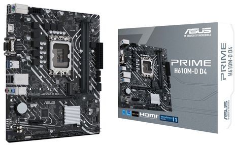 ASUS PRIME H610M-D D4 Intel H610 LGA 1700 micro ATX