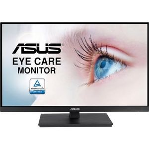 ASUS VA27EQSB PC-monitor 27 inch FHD – IPS-paneel – 16:9 – 75 Hz – 1920 x 1080 – 300 cd/m² – displaypoort, HDMI, VGA en 2 x USB – Eye Care-technologie – luidsprekers – hoogteverstelling en rotatie