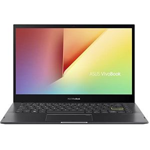 Asus VivoBook Flip 14 TP470EA-EC399W 14 inch Full HD laptop (Intel Core i7-1165G7, 16 GB RAM, 512 GB SSD, Iris Xe Graphics, Windows 10 Home) zwart Spaans QWERTY-toetsenbord