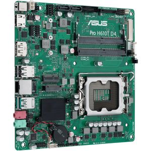 ASUS MB Compatibel met Intel 1700 Pro H610T D4-CSM, zwart