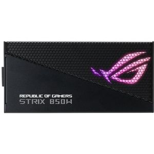 ASUS - ROG Strix 850W Gold - Voedingsunit - Zwart - Aluminium