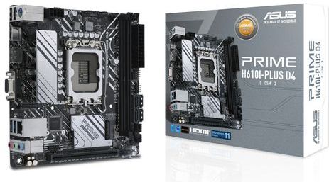 ASUS PRIME H610I-PLUS D4-CSM Intel H610 LGA 1700 mini ITX