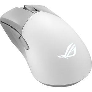 Asus ROG Gladius III Wireless AimPoint Gaming Mouse, Connectivity (2.4GHz RF, Bluetooth, Wired), 36000 DPI sensor, 6 programmable buttons, ROG SpeedNova, Replaceable switches, Paracord cable, White