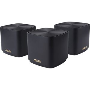 ASUS ZenWiFi XD4 Plus - AiMesh - Mesh Wifi - Zwart - 3-pack - Wandmontage