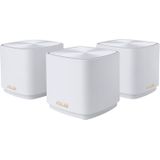ASUS ZenWiFi XD4 Plus 2er Set AX1800 Whole-Home Mesh WiFi 6 System kombinierbarer Router (bis zu 306m² Abdeckung, AiMesh