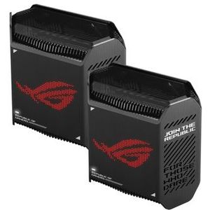 ASUS ROG Rapture GT6 - Mesh Wifi Router - Tri-Band - 2-Pack - Zwart