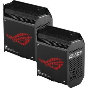 ASUS ROG Rapture GT6 - Mesh Wifi Router - Tri-Band - 2-Pack - Zwart