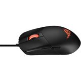 Asus ROG Strix Impact III Gaming Mouse, Semi-Ambidextrous, Wired, Lightweight, 12000 DPI sensor, 5 programmable buttons, Replaceable switches, Paracord cable, FPS gaming mouse, Black