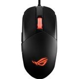 Asus ROG Strix Impact III Gaming Mouse, Semi-Ambidextrous, Wired, Lightweight, 12000 DPI sensor, 5 programmable buttons, Replaceable switches, Paracord cable, FPS gaming mouse, Black