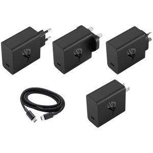 ASUS Adapter & USB-C kabel (65 W, Quick Charge 5.0, Stroomvoorziening 3.0), USB-lader, Zwart
