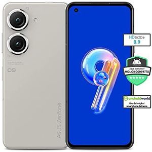 ASUS Zenfone 9 (128 GB, Maanlicht Wit, 5.92", Dubbele SIM, 5G), Smartphone, Wit