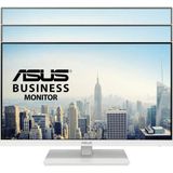 ASUS VA24EQSB-W PC-monitor 23,8 inch FHD wit - IPS-paneel - 16:9-75Hz - 5ms - 1920x1080-300cd/m² - DP, HDMI, VGA en 2 x USB - Flicker Free - Blauw lichtfilters - Adaptive Sync - Luidsprekers